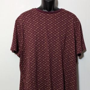 Men's AOP Goodfellow & Co Burgundy T-shirt Size XXL